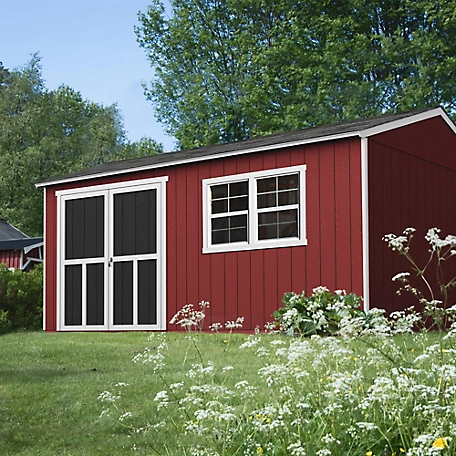 Shed Master 12 ft. x 20 ft. Ranch Style Outdoor Wood Storage Shed with Full Floor System Included