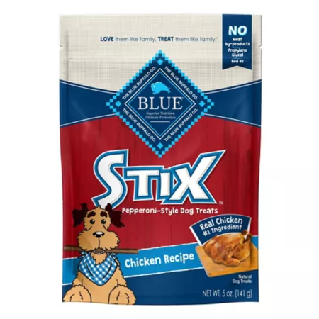 Blue Buffalo Stix Chicken Recipe Natural Soft and Moist Dog Treats 5 oz. Dog Soft & Chewy Treats