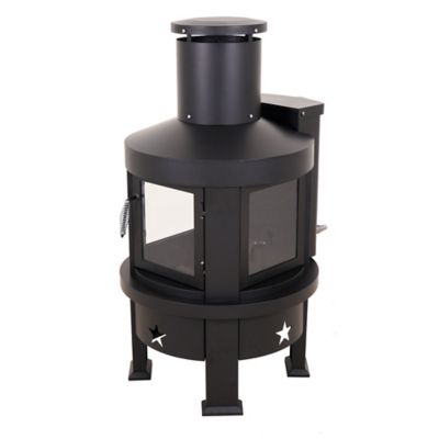 Image showing  Pellet Chiminea, 100 sq. ft., 70,000 BTU