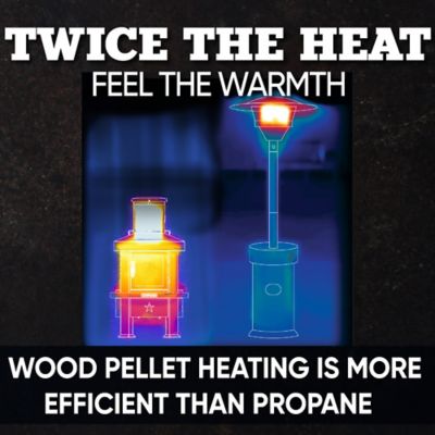 Image showing  Pellet Chiminea, 100 sq. ft., 70,000 BTU