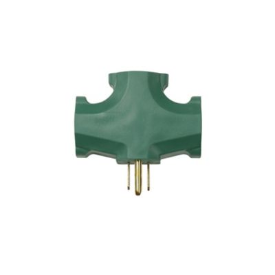 Image showing  15A 125V 3-Outlet Wall Tap