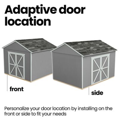 Image showing  12 x 24ft. Ranch Style Wood Storage Shed with Full Floor System Included