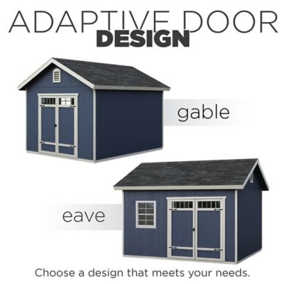 Image showing  12 ft. x 10 ft. Premium Wood Storage Shed with Large Windows