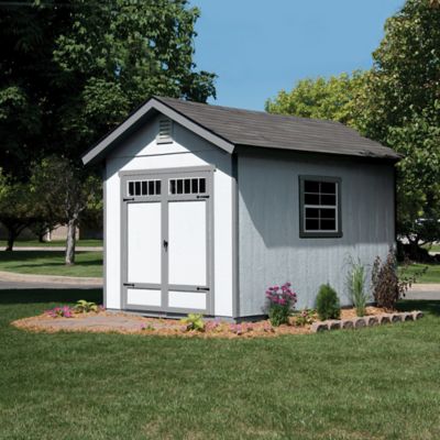 Image showing  12 ft. x 10 ft. Premium Wood Storage Shed with Large Windows