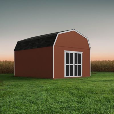 Image showing  12 x 24ft. Barn Style Wood Storage Shed for Existing Cement Pad Foundation, Floor System Not Included