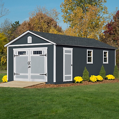 Shed Master 12 ft. x 24 ft. Deluxe DIY Building for Exisitng Cement Pad Foundation (Floor System Not Included)