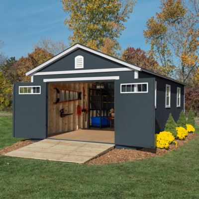 Image showing  12 ft. x 24 ft. Deluxe DIY Building for Existing Cement Pad Foundation, Floor System Not Included