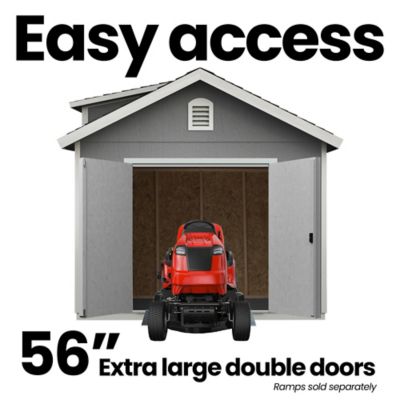 Image showing 5 th Shed Master 12 x 10ft. Wood Shed with Premium Dormer Window Package and Complete Floor System