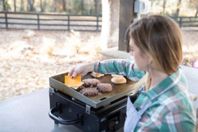 Image showing 6 th Razor 1-Burner Portable Propane Gas Flat Top Griddle, 284 sq. in., Black