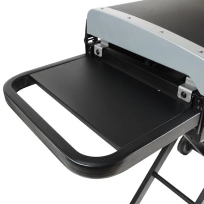 Image showing  2-Burner Portable Propane Gas Cart Flat Top Griddle with Lid, 318 sq. in., Black