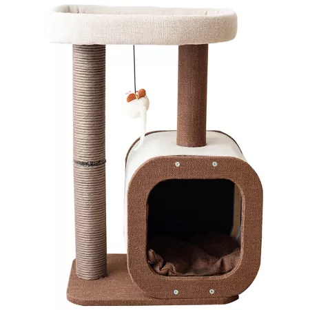 Catry Isla 23.4" 2-Tier Cat Tree with Condo Cat Trees & Condos