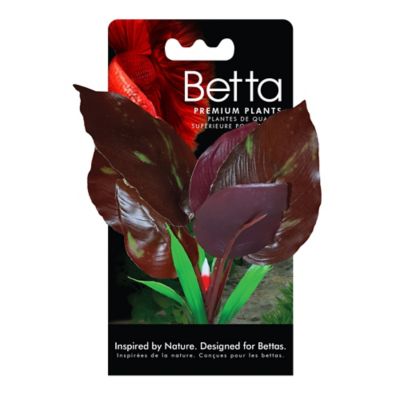 Image showing  Betta Red Lizard's Tail Plastic Plant