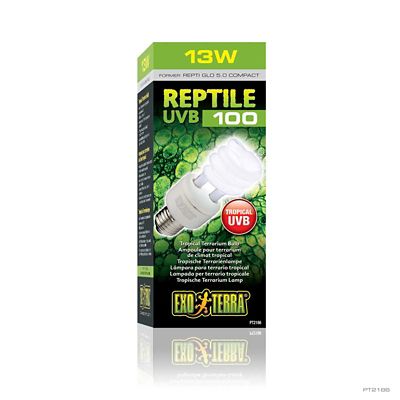 Image showing  Reptile UVB100 Compact 13W Tropical Terrarium Bulb