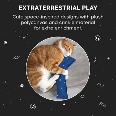 Image showing  Refillable Catnip Kicker Cat Toys, Space Print, 3 ct.