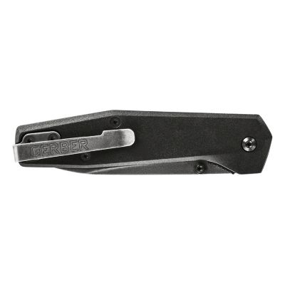 Image showing  Fuse Black Plain Edge Drop Point Folding Knife