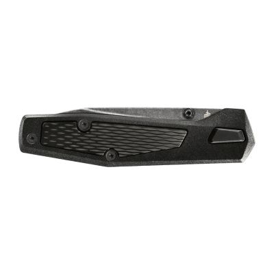 Image showing  Fuse Black Plain Edge Drop Point Folding Knife