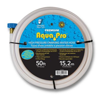 AquaPro 50 Foot Fresh Water Hose, 1/2 Inch Diameter, W20865