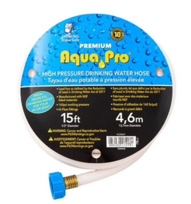 AquaPro Fresh Water Hose, 1/2 Inch Diameter, 15 Foot Length, W20869