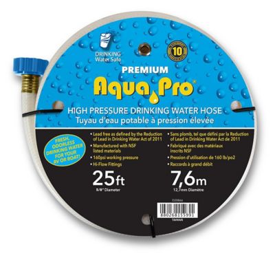 AquaPro 25 Foot Fresh Water Hose, 5/8 Inch Diameter, W20866