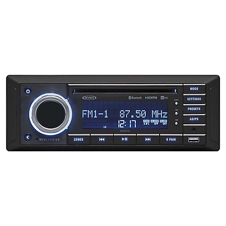 ASA Electronics AM/FM Radio with Bluetooth and Front A/V AUX Input plus Rear Audio AUX Input, JWM72A
