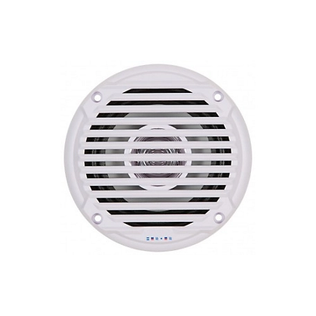 ASA Electronics 5 Inch Round Dual Cone Speaker, 30 Watts, White, Set Of 2, MS5006WR