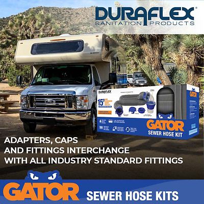 Image showing  Gator Sewer Hose Kit, 15 ft. Extended Length, 53 in. Compressed Length