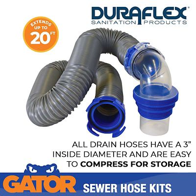 Image showing  Gator Sewer Hose Kit, 20 Foot Extended Length and 76 Inch Compressed Length, 22004