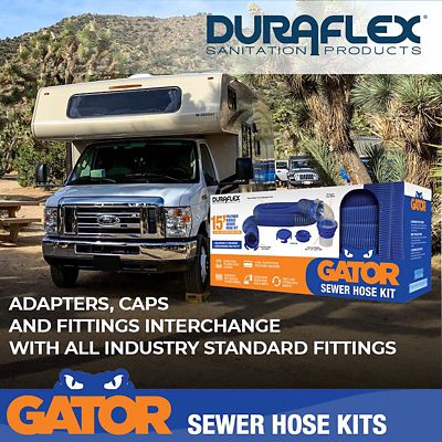 Image showing  Gator Sewer Hose Kit, 15 Foot Extended Length and 57 Inch Compressed Length, 22005
