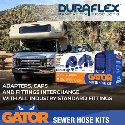 Image showing  Gator Sewer Hose Kit, 20 ft. Extended Length and 76 in. Compressed Length