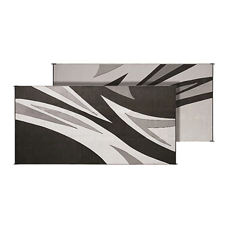 Faulkner Summer Waves Design Patio Mat, 16 x 8', Reversible Fabric, 46258