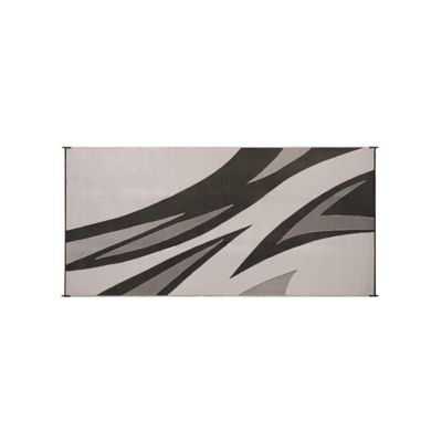 Image showing  Summer Waves Design Patio Mat, 16 ft. x 8 ft., Reversible Fabric