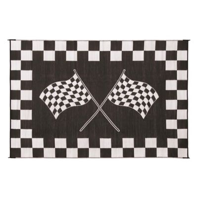 Image showing  Finish Line Design Patio Mat, 20 ft. x 8 ft., Reversible Fabric, 48709