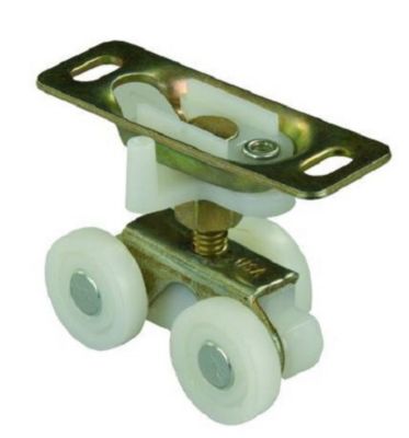 JR Products Interior Door Roller, Use with Pocket Style or Sliding Doors, Top Mounted, Single, 20565