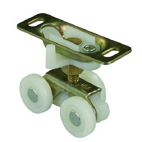 JR Products Interior Door Roller, Use with Pocket Style or Sliding Doors, Top Mounted, Single, 20565