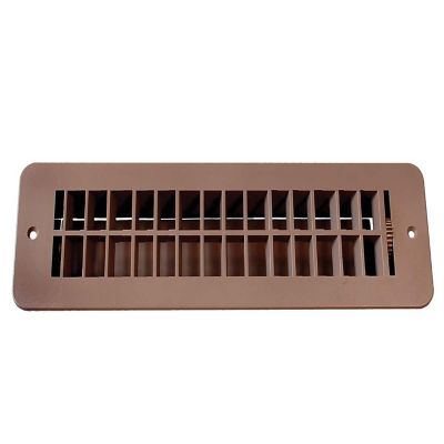 RV Designer H860 Rectangular Heating/ Cooling Register, Floor Mount, 12 Inch x 3-1/2 Inch Overall Dimension, Tan