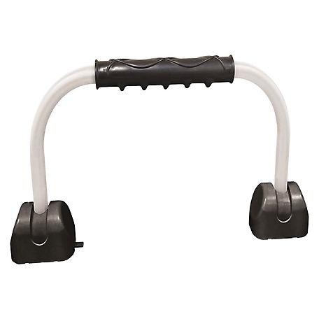 RV Designer Entry Step Hand Rail, 22 In. Length and Extends 10 In. From Wall, White, R122