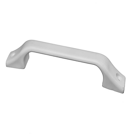 RV Designer Single Exterior Grab Bar, White Plastic, 8-3/4 In. Length, E222