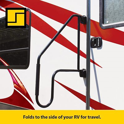 Image showing  Lend-a-Hand Entry Step Hand Rail, Black