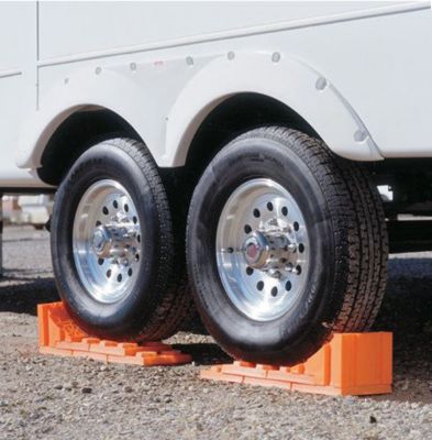 Image showing  Stop N Chock Wheel Chocks, Pack of 2 Orange Chocks, 00018