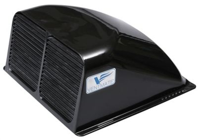 Ventmate Exterior Mount Roof Vent Cover with an Aerodynamic Design, Black, 67313