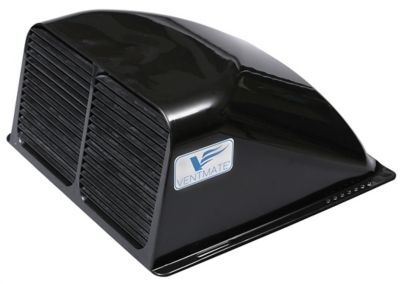 Ventmate Exterior-Mount Roof Vent Cover with Aerodynamic Design, Black