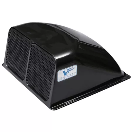 Ventmate Exterior Mount Roof Vent Cover with Aerodynamic Design Black RV Parts