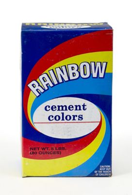 Mutual Industries 1 lb. Box of Rainbow Color Cement, Blue