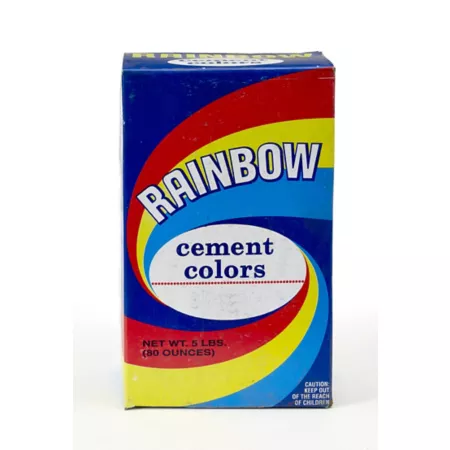 Mutual Industries 1 lb Box of Rainbow Colored Cement Blue Concrete & Sand