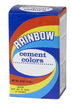 Image showing  1 lb. Box of Rainbow Color Cement, Buff