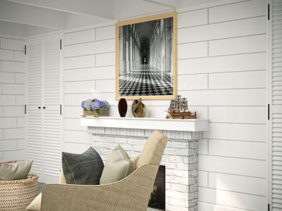 Image showing 9 th Dogberry Collections Cottage Fireplace Mantel Shelf, MCOTT4877WHITNONE