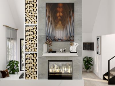 Image showing 8 th Dogberry Collections Cottage Fireplace Mantel Shelf, MCOTT7277WHITNONE