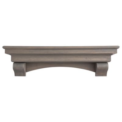 Dogberry Collections French Corbel Fireplace Mantel Shelf, MFCOR7277GASHNONE