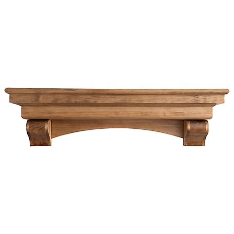 Dogberry Collections French Corbel Fireplace Mantel Shelf, MFCOR4877AGOKNONE