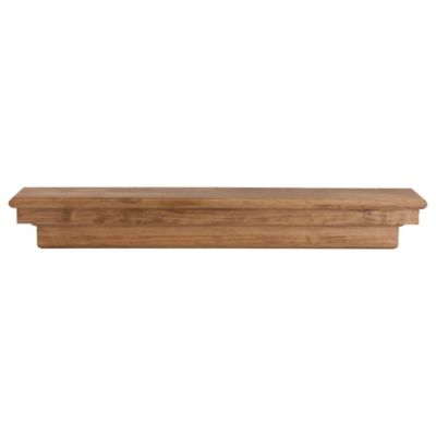Image showing  48 in. French Corbel Fireplace Mantel Shelf, Aged Oak